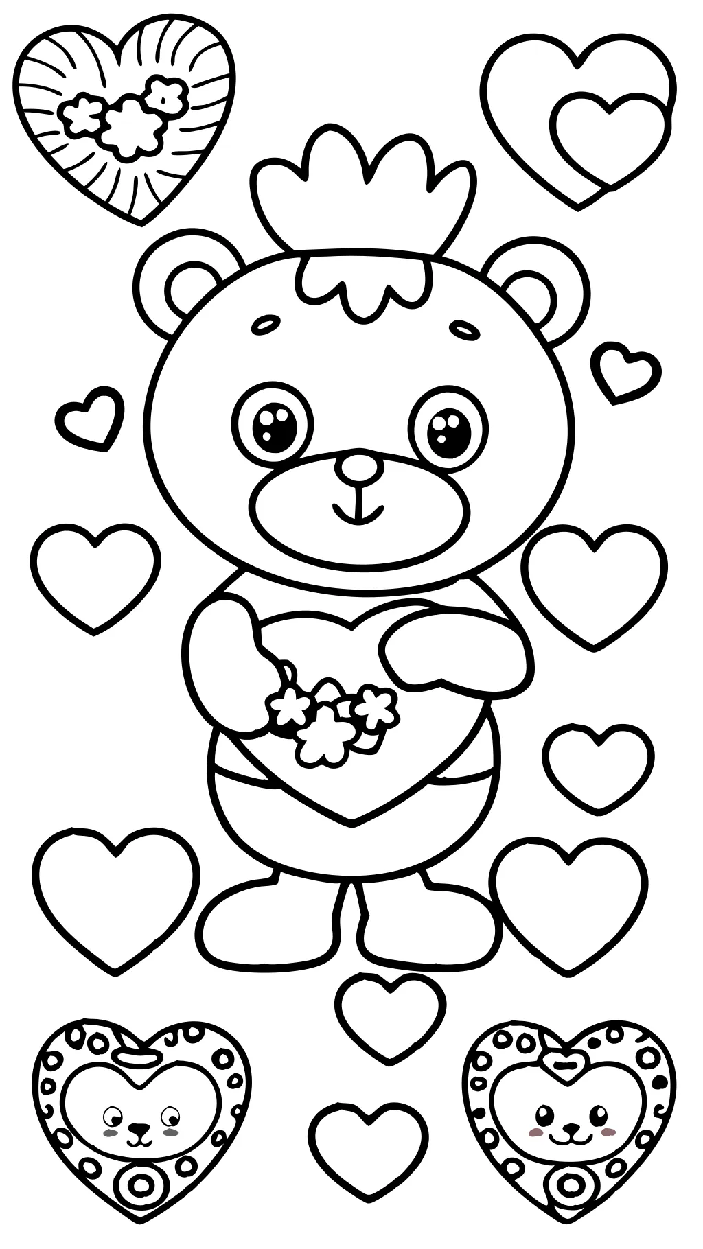 coloriages de la Saint-Valentin imprimable gratuitement